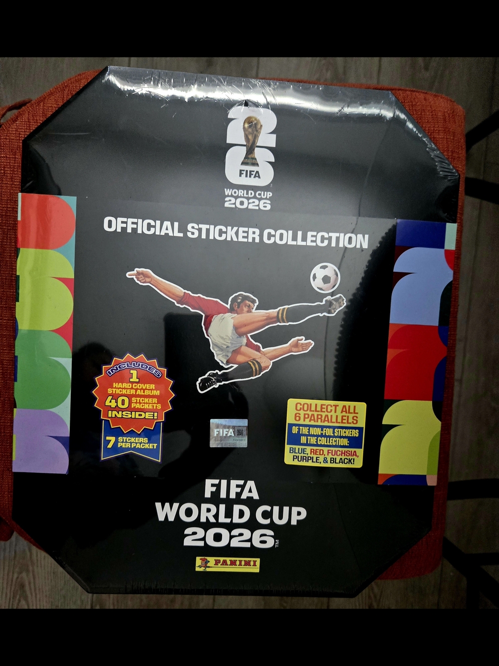 Panini World Cup 2026 Black Album with Multicolor Side Accents